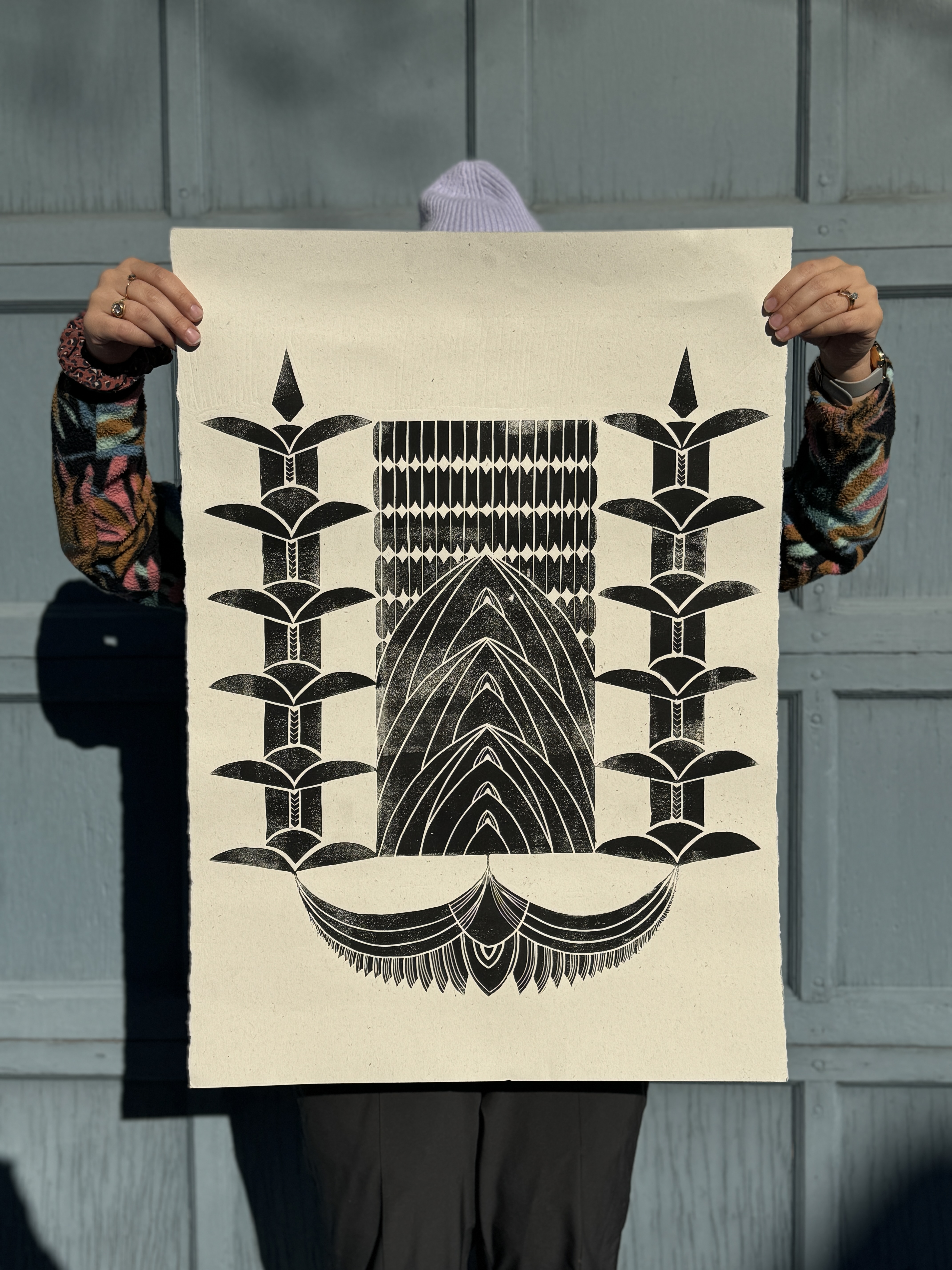 Linogravure ornementale